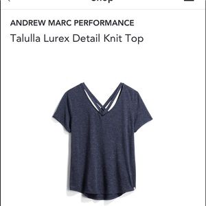 STITCH FIX Blue Knit Top with Slight Sparkle